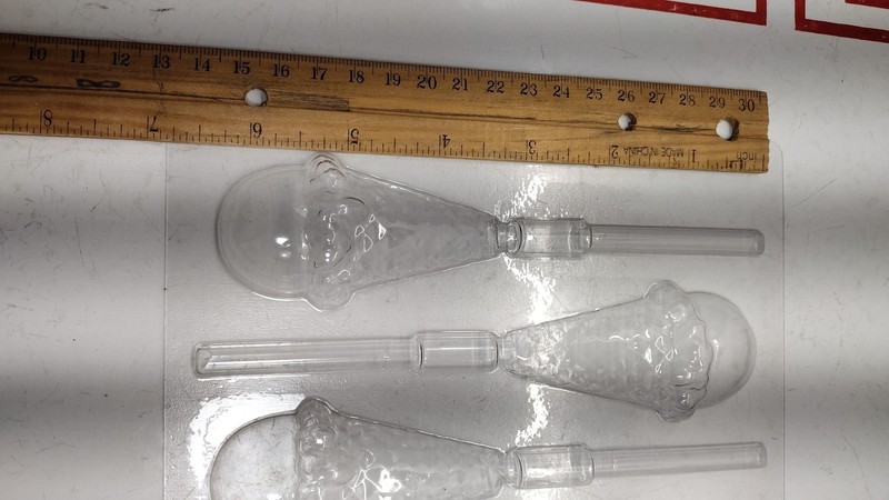 Ice Cream Cone Popsicle Dessert Chocolate Candy Mold, (3 pc) Lollipop gallery