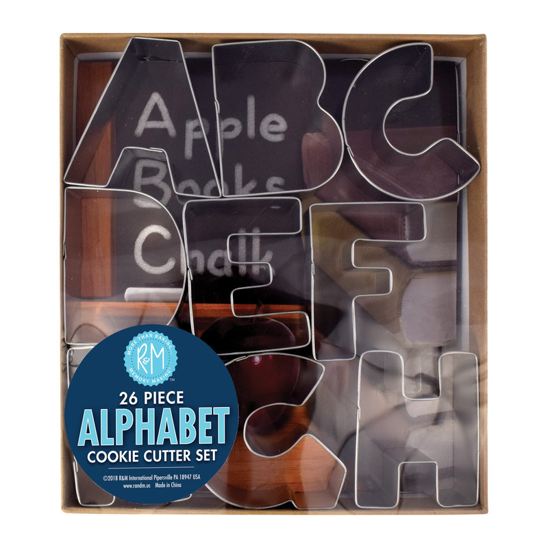 R&M Rm International Alphabet 3 Cookie Cutters 26-Piece Set In Gift 1954