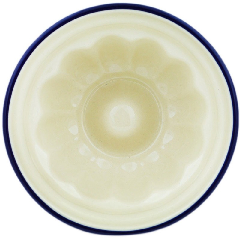 Polish Pottery Cake Mould 5-inch Blue Joy Handmade in Boleslawiec Poland gallery