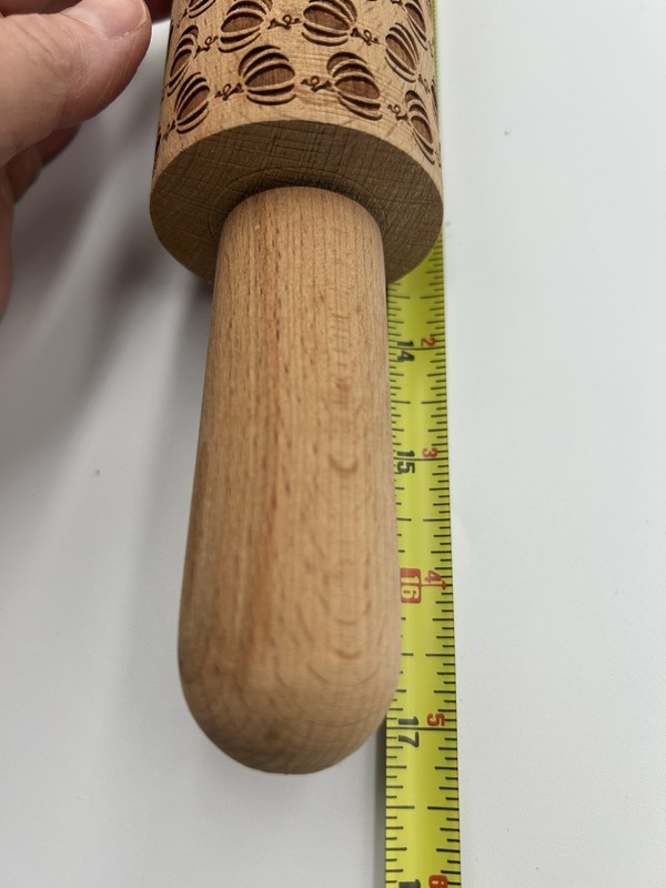 Laser Cut Embossed Fall Autumn Pumpkin Harvest Wooden Rolling Pin 17" gallery
