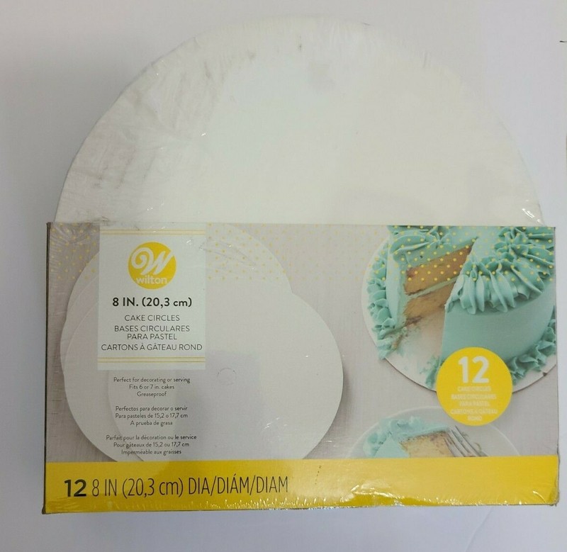 Wilton 20 cm (8-Inch) Cake Circles – 12 pack
