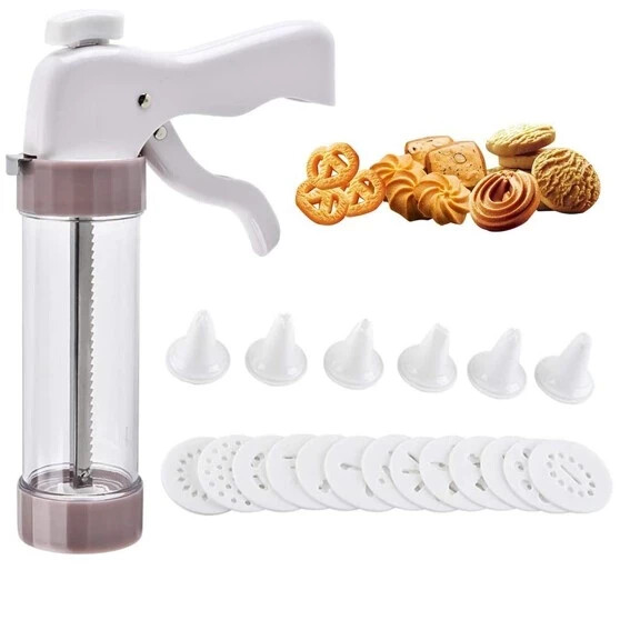 Cookie Press Gun – 13-Piece Multifunctional Cookie Press Kit { Free Shipping }