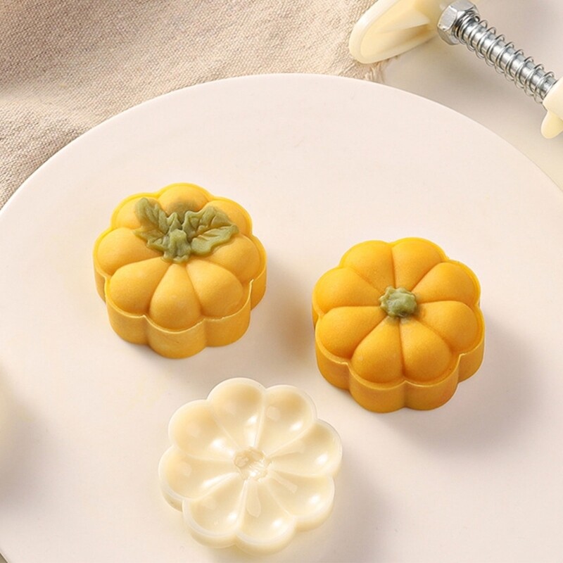 Hand-Pressure Moon Cake Mold Pumpkins Shape Cookie Stamps Mooncake Makers gallery