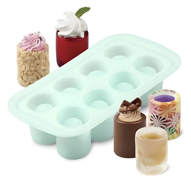 Wilton Shot Glass Candy/Jello/Ice Mold 8 Cavities - NEW gallery