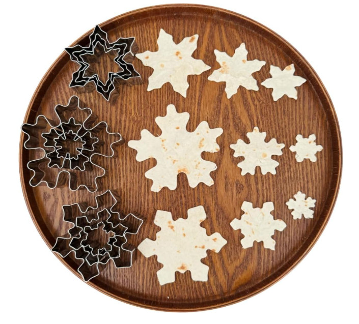 Snowflake Metal Cookie Cutter Set 9 Pcs 1.2"- 4" Christmas Winter New gallery