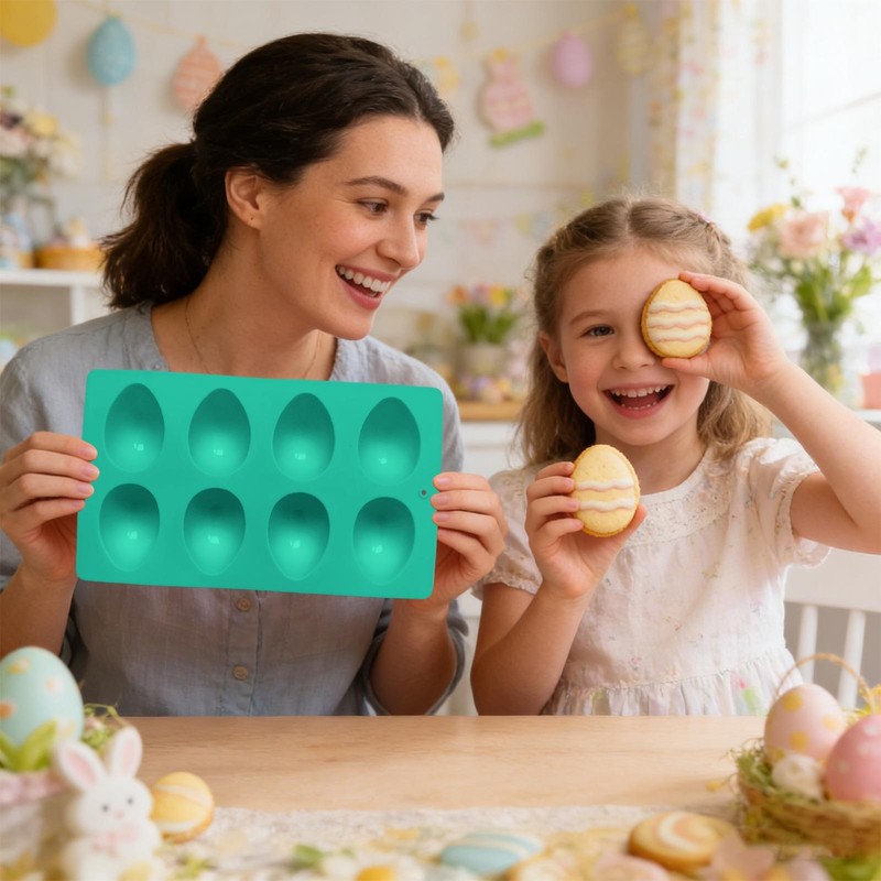 Easter Molds 8-Cavity Food Grade Easy Release Bakeware Easter Baking Pan gallery