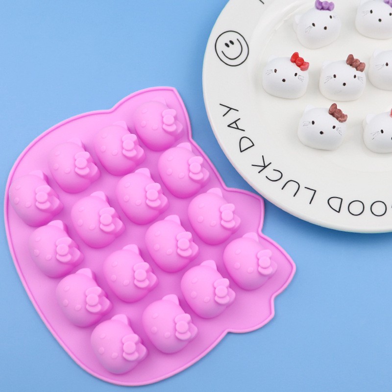 2pcs 16 consecutive cat head animal baking molds chocolate sandwich cake