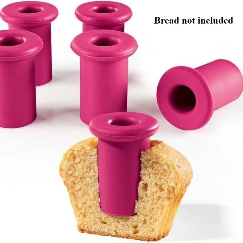 Durable Versatile Practical High-Quality 8Pcs Silicone Cupcake Filling Hole Plug gallery