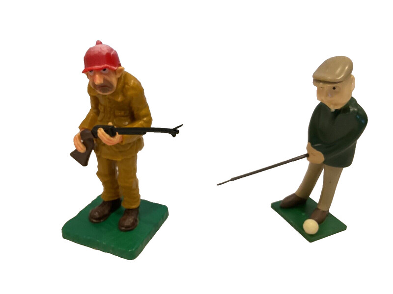 VTG FATHER-IN LAW CAKE TOPPER SHOTGUN WEDDING & GOLFER WILTON 1978 NIP gallery