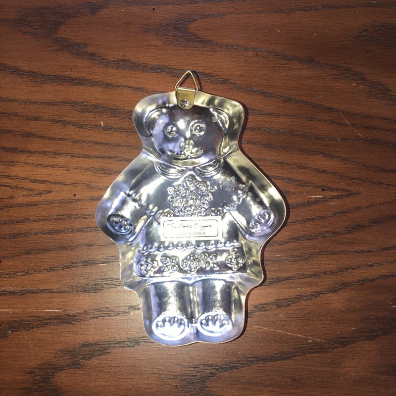The Cook's Bazaar Made In Korea Teddy Bear Copper Plated Metal Ornament gallery