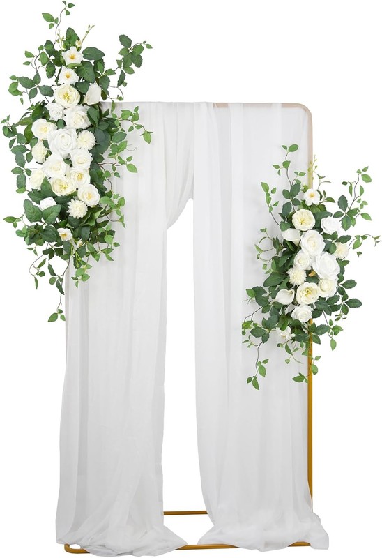 Arch Flower Kit of 2 – Artificial Floral Swag for Wedding Wele Sign,