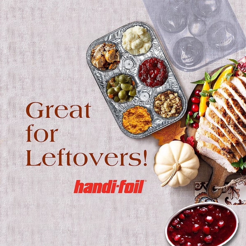 Handi-Foil 6 Cup Aluminum Muffin Pan with Lids & Liners 8 Pack Disposable Bakewa gallery