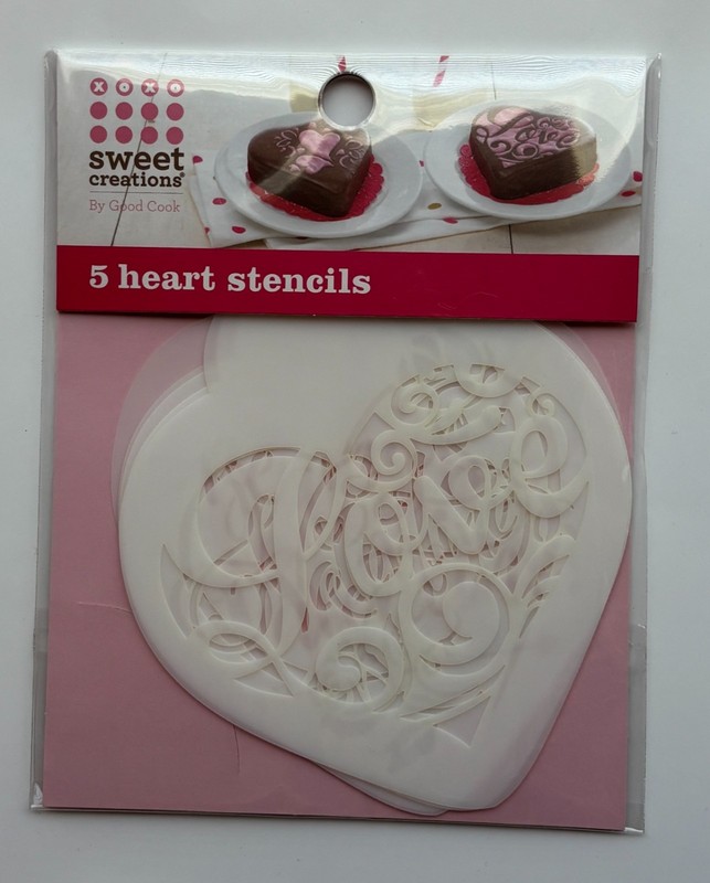 Sweet Creations Heart Stencils – Set of 5 Designs