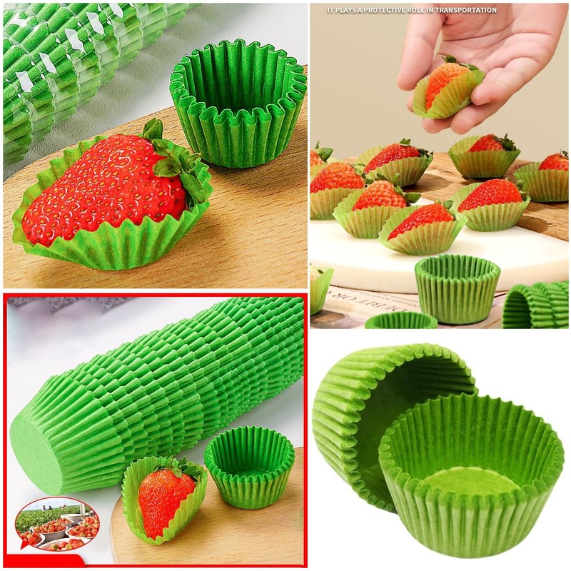1000 Pack Mini Cupcake Liners 1.5 inch Green Paper Muffin Cups Cupcake Wrappe... gallery