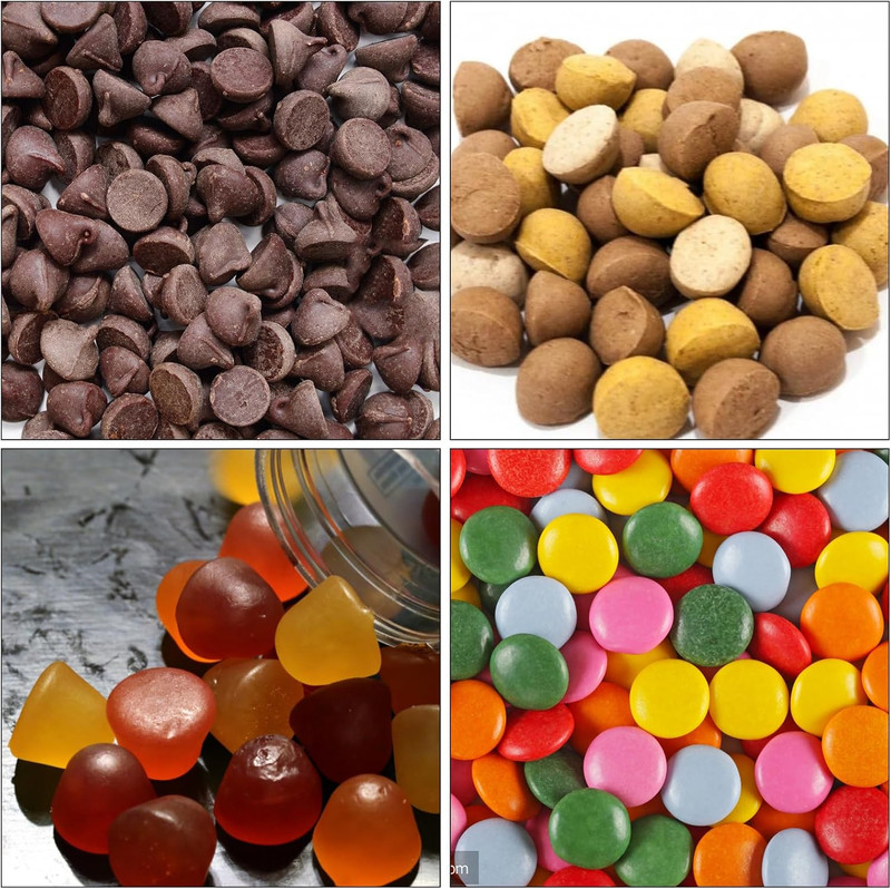Palksky 468-Cavity Mini round Silicone Mold/Chocolate Drops Mold/Dog Treats Pan/ gallery