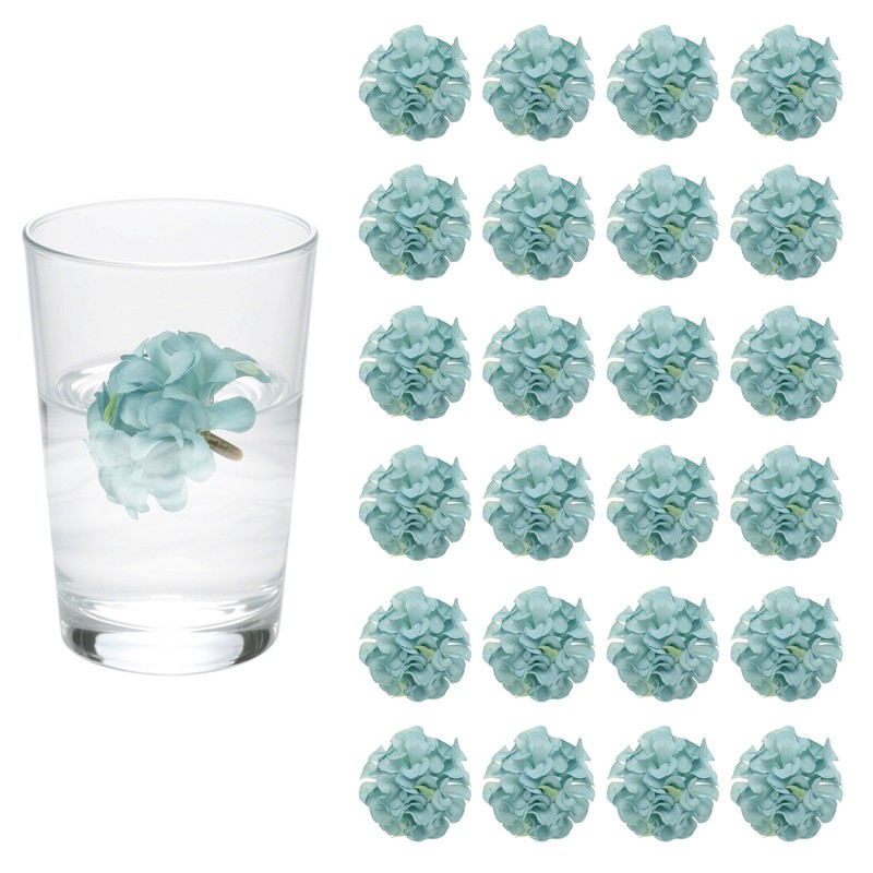 24Pcs Floating Flowers for Centerpieces Wedding, Blue Hydrangea