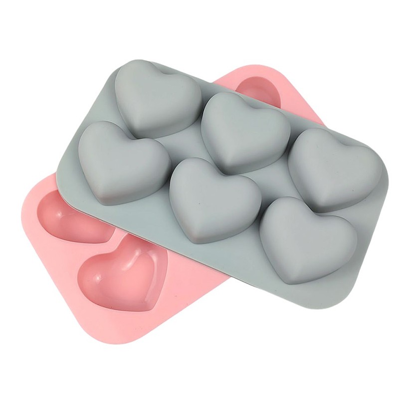 1Pc 6-Cavity Silicone Cake Molds 3D Love Peach Shape Mold DIY Baking Tool gallery