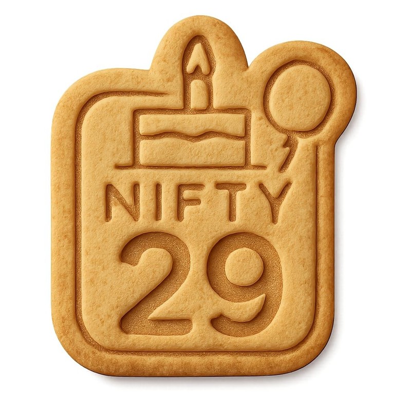 Nifty 29 Sleek Cookie Cutter & Stamp, Fondant & Clay – 3.4×4″