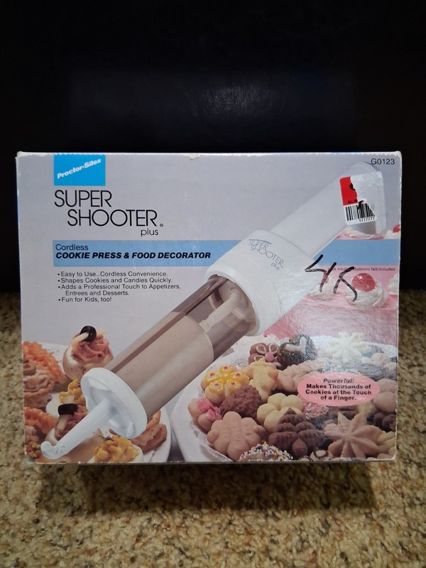 Proctor Silex Super Shooter Plus Cordless Cookie Press & Food Decorator (G0123)