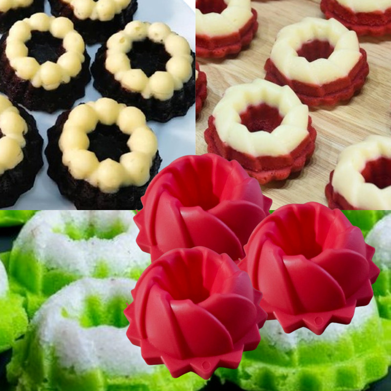 2 X 12Pcs Puteri Ayu Malaysian Traditional Mold Jelly Muffin Pudding Cup Plastic gallery