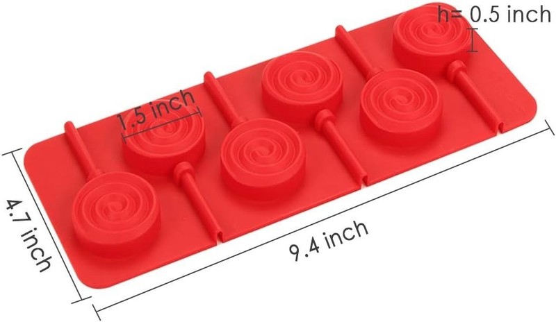Professional-Grade Silicone Lollipop Mold Set - 6 Cavities for Sweet Delights gallery