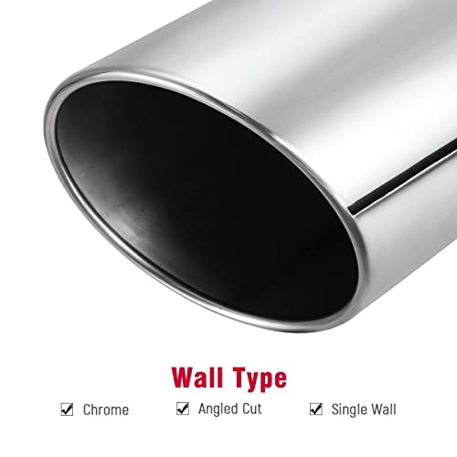 4 inch Inlet 8 inch Outlet Exhaust Tip Stainless Steel 4" to 8" Tail Pipe gallery