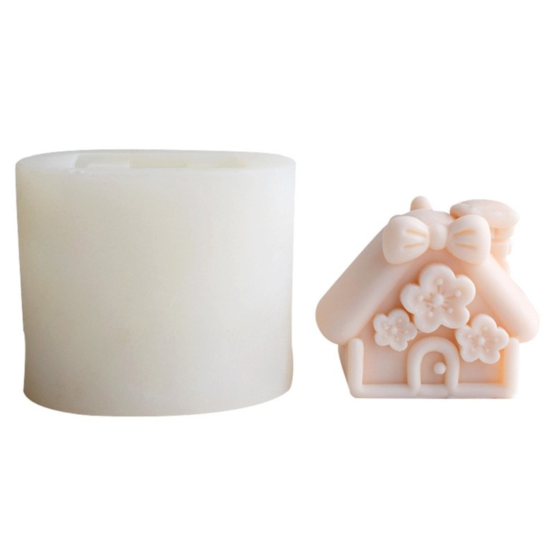 Christmas Small House Resin Mold House Shape Silicone Mold DIY Cake-Decor gallery