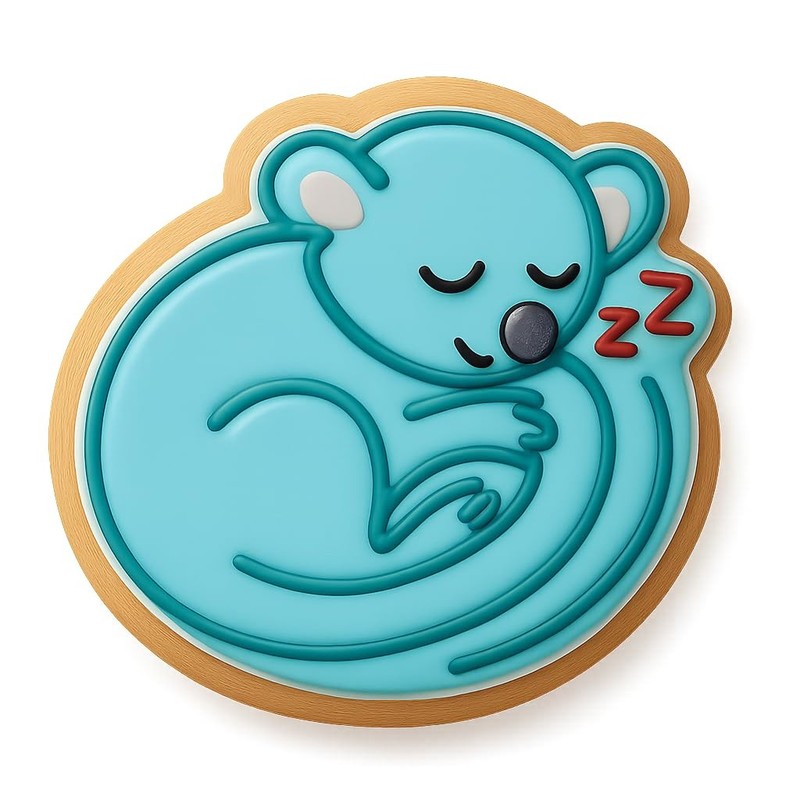 Sleeping Kinkajou Cookie Cutter & Stamp, Fondant & Clay – 4×3.8