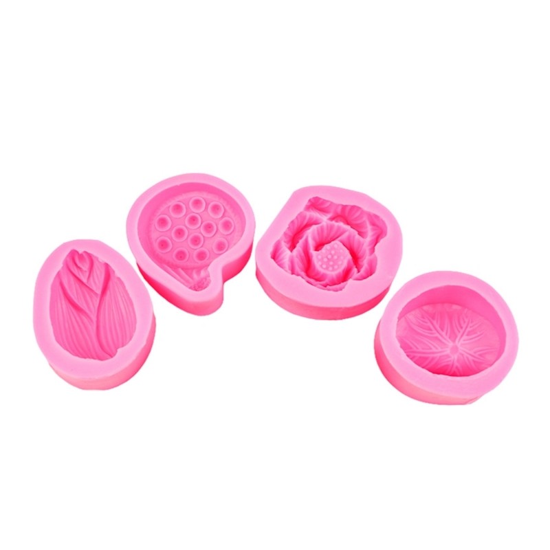 Professional Silicone Mold Lotuses Easy Demolding Chocolate Fondant Cake Mould gallery