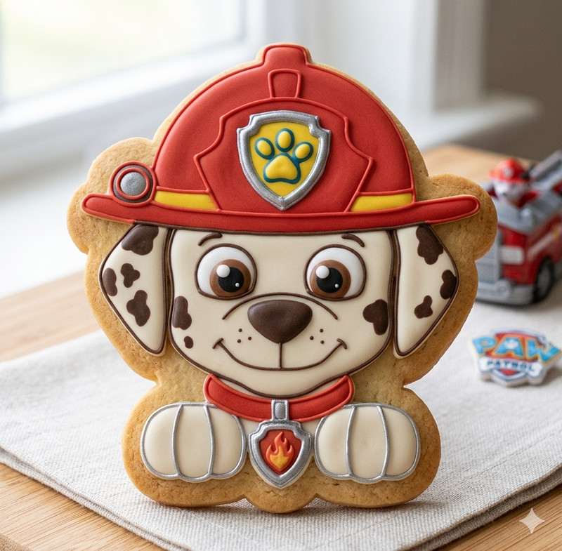 PAW Patrol Cookie Cutter Embosser Set 4" Skye Marshall Chase Rubble Everest Rock gallery