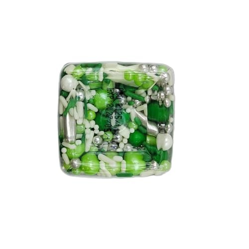 Green and White Sprinkles for Cake Decorating Edible Sugar Pearls White Green gallery