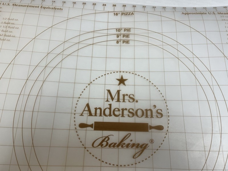 Mrs. Anderson's Baking Set Pie Weights & 16"x24" Pastry Rolling Mat Homestead gallery
