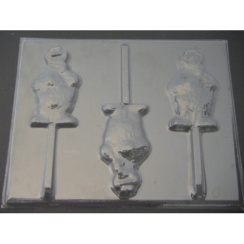 COOKIE MONSTER Lollipop Chocolate Soap Candy Mold
