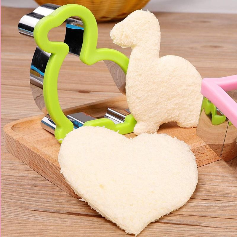 Kids Sandwich Cutters Set Heart Star Mickey Shapes Bread Toast Lunch Bento Mold gallery