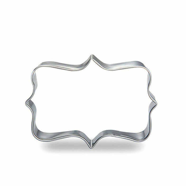 Stainless Steel Plaque Cutter Mold Cookie Cake Frame Oval Square Rectangle gallery