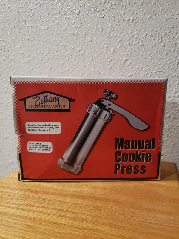 Bethany Housewares Manual Cookie Press Cookie Disks & Nozzles 360