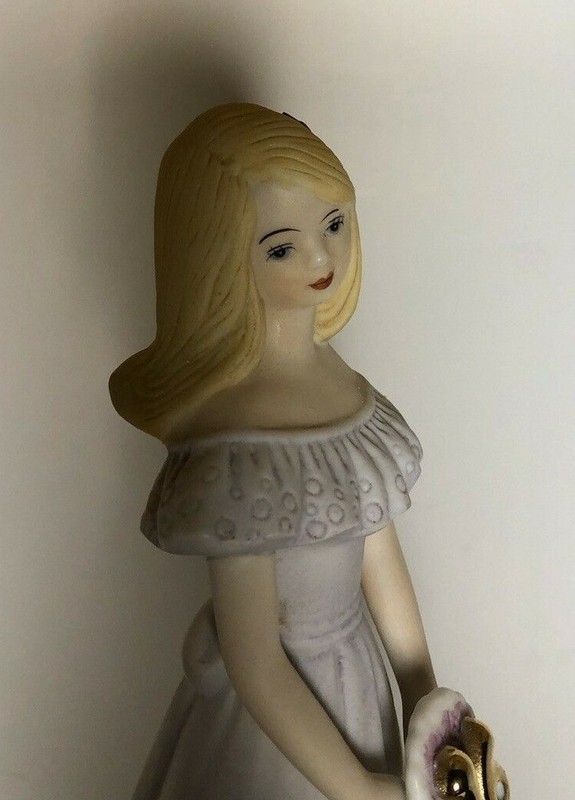GROWING UP BIRTHDAY GIRL AGE 16 Figurine Blonde Hair Cake Topper Enesco 1981 gallery