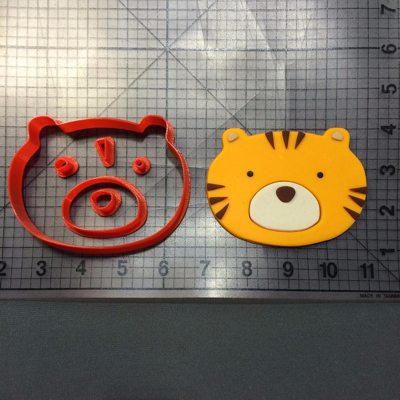 Tiger Face 100 Cookie Cutter Set