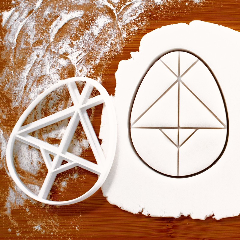 Egg Tangram Cookie Cutter -Egg of Columbus puzzle geometry game mathematics math
