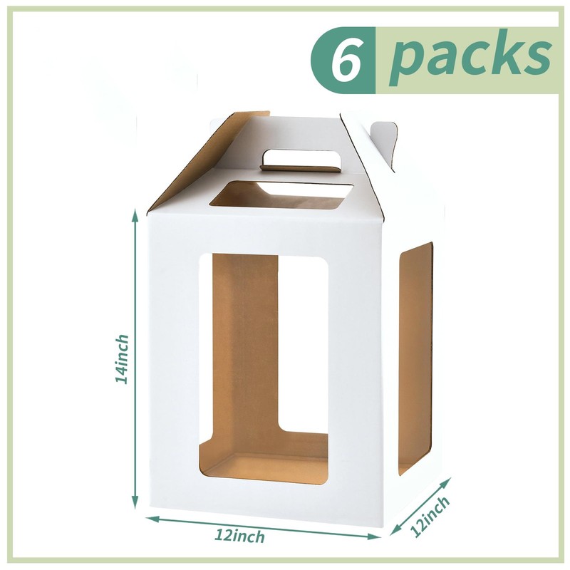 12inch Tall Cake Boxes with windows12x12x14 Tall Cake Carrier Tiered Cake Box... gallery