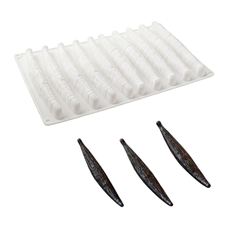 Creative Silicone Vanilla Pods Mousse Mold Kitchen Bakewares Dessert Baking Tool gallery