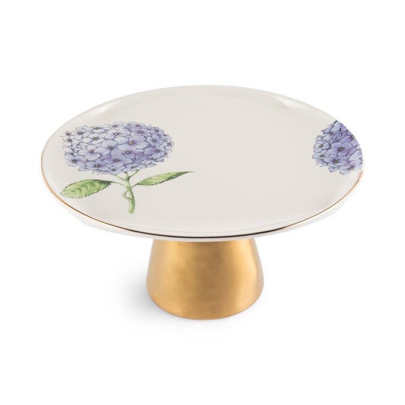 Floral Cake Stand with Glass Dome Cake Display Serving Plate DHL FAST SHIPPING