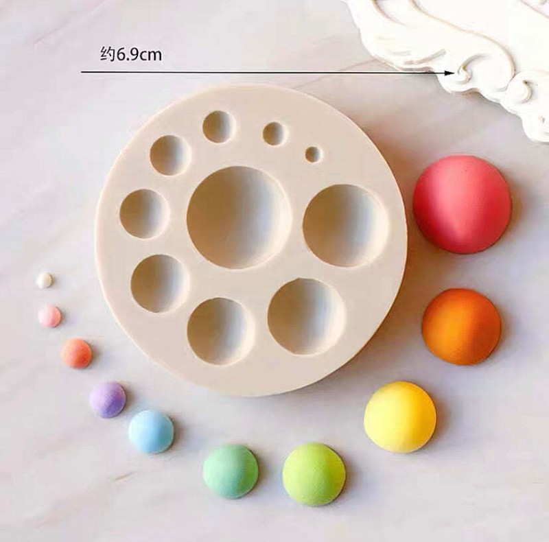 Pearls Silicone Cake Mould pearl Fondant Hemisphere Sugar craft half circle gallery