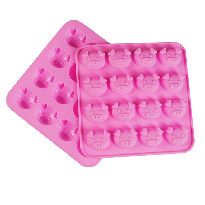 Pig Shape Chocolate Mold Cake Decoration Silicone Jelly Candy Ice Mold! gallery