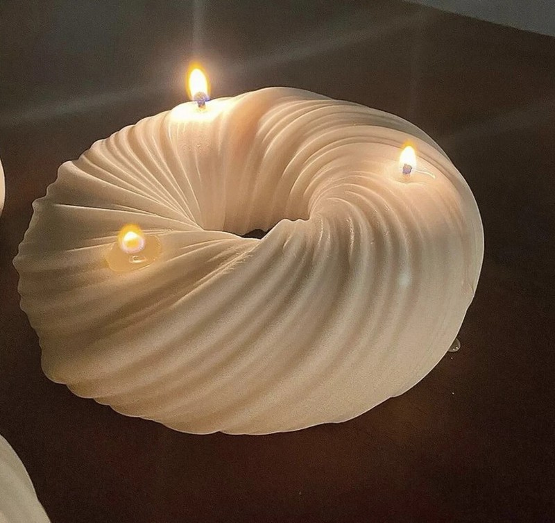 Large Bubble Halo Candle Wax Cake Chocolate Silicone Mould Candle Mold gallery