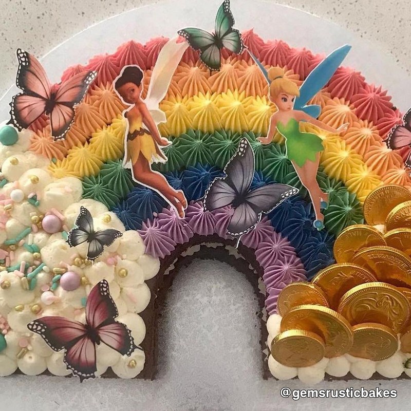Multicoloured Pre-cut Edible Wafer Butterflies gallery