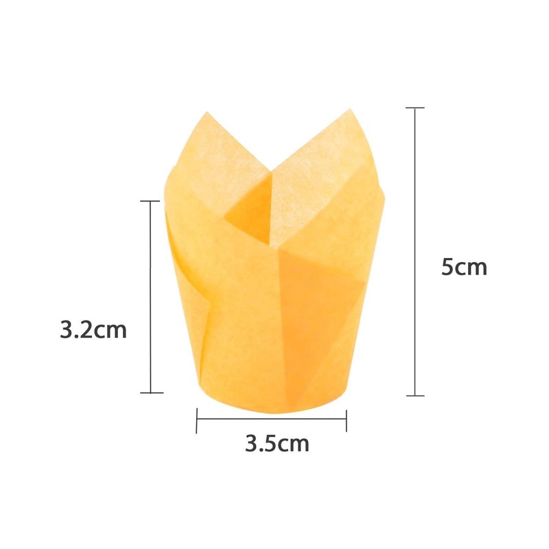 150 Pieces Mini Baking Cups Tulip Baking Cups Cupcake Liners Muffin Liners For W gallery