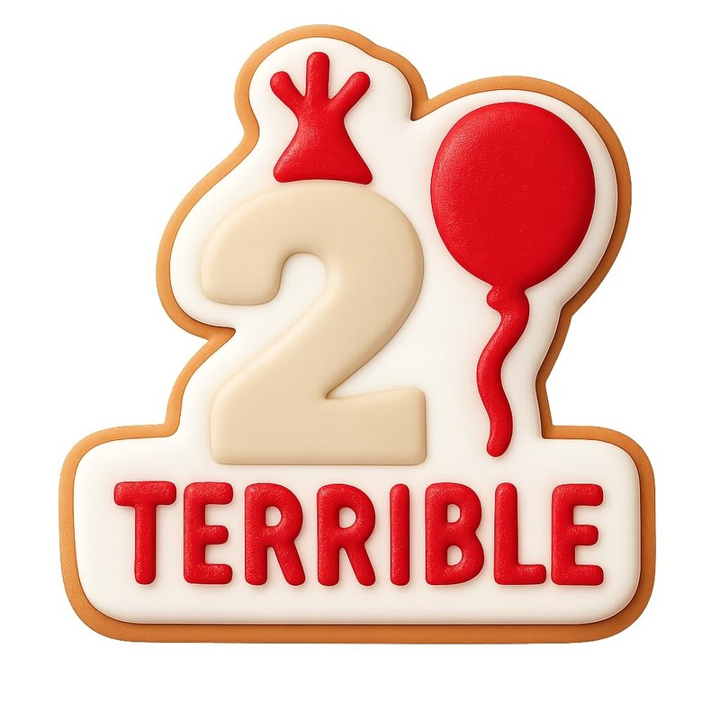 Playful Terrible 2 Cookie Cutter & Stamp, Fondant & Clay - 3.7x4" gallery