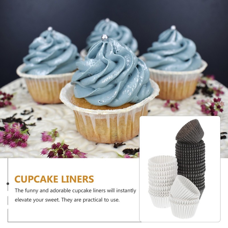 1000 Pcs Baking Supplies Cake Tray Cup Cases Paper Cupcake Liners Muffin Cups gallery