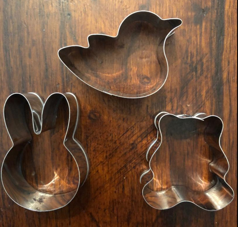 EASTER BUNNY RABBIT DUCK TEDDY BEAR HOLIDAY MINI COOKIE CUTTER SET